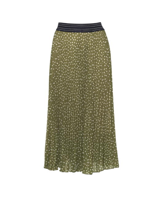 Madly Sweetly Stop the Dot Skirt - Olive