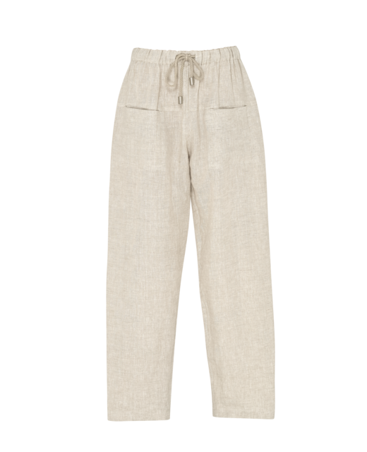 Madly Sweetly Linen the Life Pant - Pumice