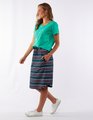 Elm Connected Skirt - Navy/Green/Pink/Blue Stripe