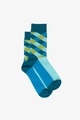 Antler NZ Diamond Men's Socks - Teal and Blue