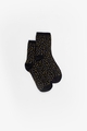 Antler NZ Gold Leopard Sock - Black