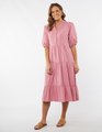 Elm Constance Tiered Dress - Chateau Rose