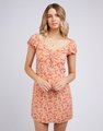 All About Eve Ruby Floral Shirred Dress - Floral Print