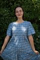 Seeking Lola Savanna Dress - Azure Bloom
