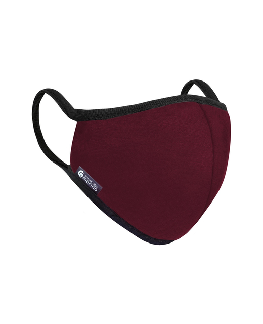 Seabreeze Merino Face Mask Large - Deep Red