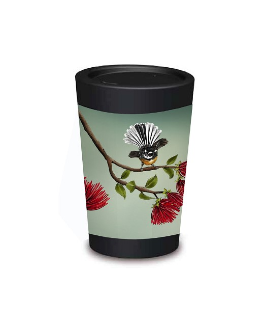 Coffee Cup - Pohutukawa Fantail 12oz