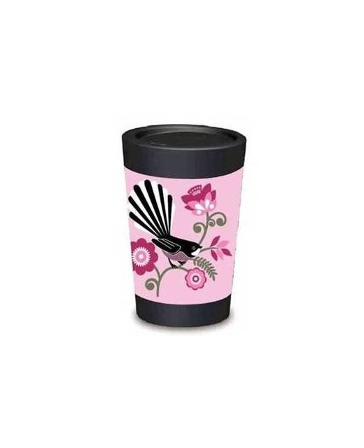 Coffee Cup - Pink Fantail 12oz