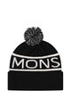 Mons Royale Unisex McCloud Pom Pom Merino Beanie - Black/White