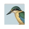 Hushed Art Block -  Kingfisher on Blue