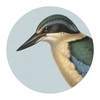 Hushed Placemat - Kingfisher on Blue