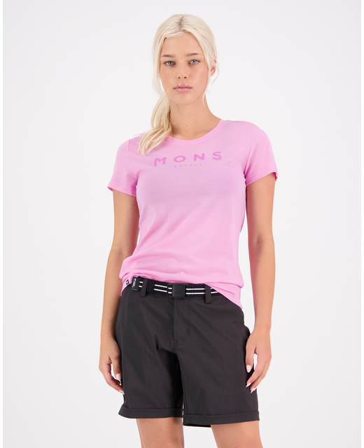 Mons Royale Icon Tee - Pop Pink