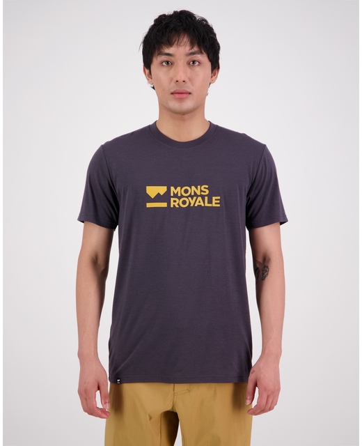 Mons Royale Icon Merino Aircon T Shirt - Shale