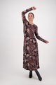 Vassalli Round Neck Printed Dress - Vintage