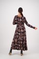 Vassalli Round Neck Printed Dress - Vintage