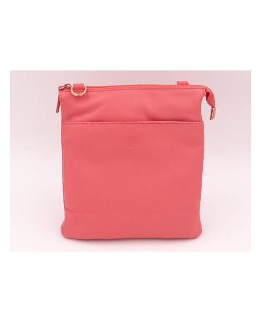 Second Nature Bag Cross Body Leather - Coral