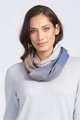 Optimum Knitwear Scarf Infinity Stripe - Dark Denim / Doeskin / Silver