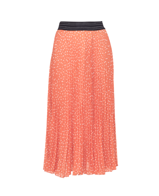 Madly Sweetly Stop the Dot Skirt - Coral